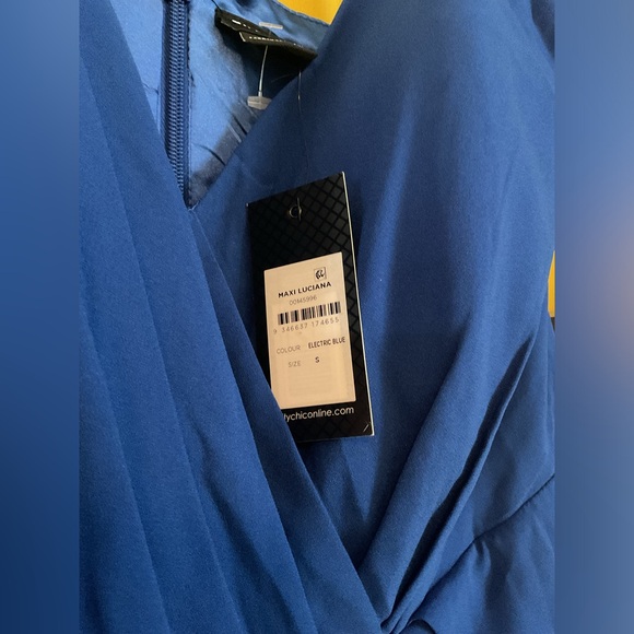 City Chic Maxi Luciana Electric Blue NWT Size S/16W - Picture 7 of 8